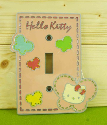 【震撼精品百貨】Hello Kitty 凱蒂貓~2孔開關蓋面板~復古粉【共1款】