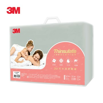 3M 可水洗舒眠被-標準雙人(清水灰)
