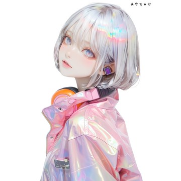 【5 月新品 3】07-124-0120 人物貼紙 賽博龐克風格