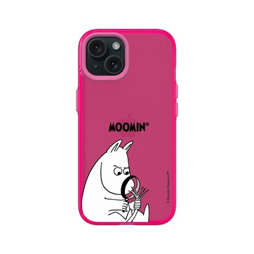 iPhone 15 Clear 粉漾桃 - Moomin - 頭髮分岔了嗎？