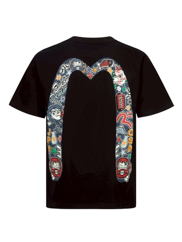 Hyottoko Festival Daicock Print Regular Fit T-shirt