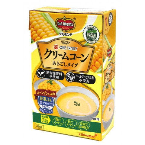 デルモンテ　ワン・ファミリー クリームコーンあらごしタイプ　490g