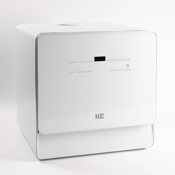 【KE嘉儀】6人份 免安裝 桌上型洗碗機 KDW-156W (最高溫80度C/自動開門/關門)