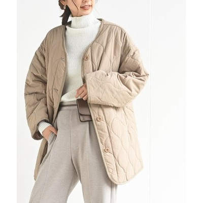 アールピーエス ウェーブキルトノーカラージャケット レディース ベージュ M Rps 通販 Lineポイント最大1 0 Get Lineショッピング