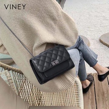 Viney小包包2026新款潮真皮鏈條包2025秋冬高級感女包單肩斜挎包