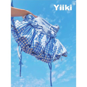 Yiiki舒芙蕾原創裙子包托特包單肩斜挎帆布包休閑女小眾大容量袋