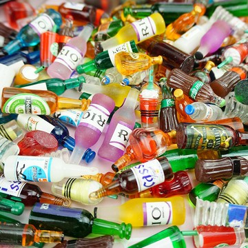 創意迷你小酒瓶可樂瓶礦泉水瓶家居酒柜臥室擺件裝飾diy手機殼