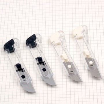 joeki無印風透明美工刀 迷你美工刀 迷你美工刀 隨身小刀 美工刀 拆信刀wj0203