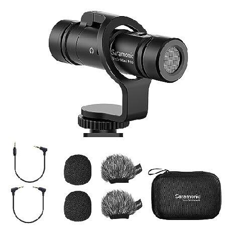 Saramonic Vmic Mini Pro On Camera Microphone Dual-Capsule Cardioid Condenser Microphone for Camera Smartphone DSLR External Mic for Video R 並行輸入品