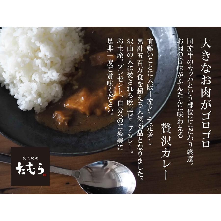 炭火焼肉たむらのお肉が入ったカレー 中辛 200g