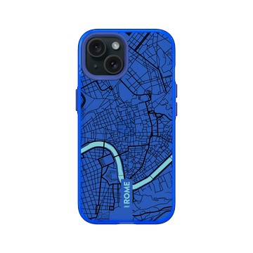 iPhone 15 Clear 激光藍 - JOCR - Rome (Black Logo)