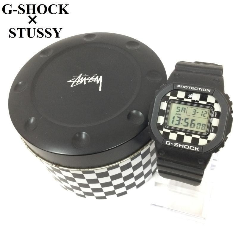 G-SHOCK ジーショック アナログ（クォーツ式） 腕時計 Watch Analog (Quartz) G-SHOCK CASIO  DW-5600VT STUSSY ステューシー チェッカー コ 10048611 | LINEショッピング