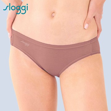 sloggi-COMFORT CARE經典舒適系列中腰小褲 巧克甜心