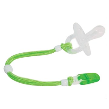 akachan honpo 阿卡將本舖 彩色夾式奶嘴帶  綠色  1個