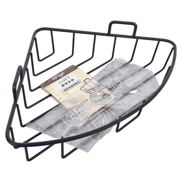 My Cook 晶瓚 LOFT 無痕轉角置物架 19 x 19 x 6cm  黑色  1個