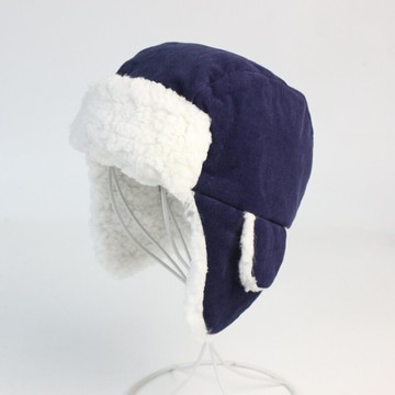 單秋冬季男孩兒童雷鋒帽純棉加絨舒適保暖帽護耳帽男小童童帽1入