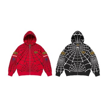Vanson Leathers x Supreme SS26 Week14 Spider-Man Zip Up Hooded Sweatshirt 連帽拉鍊外套 兩色