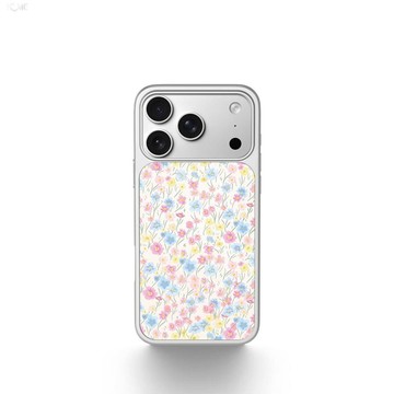 滿屏花朵適用蘋果17pro手機殼 iPhone16promax新款簡約15韓系春天