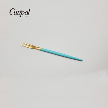 葡萄牙Cutipol GOA系列【蒂芬妮金】12cm水果蛋糕迷你叉子