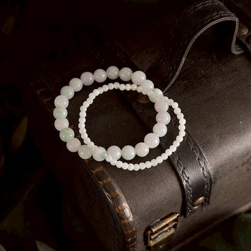 【無瑕】霧漫深林-冰糯種翡翠手鍊