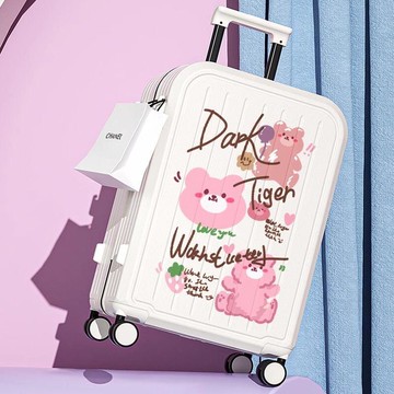 新品上市【現貨】行李箱 2025新款 多功能 旅行箱 登機箱 28寸 耐用卡通可愛密碼箱