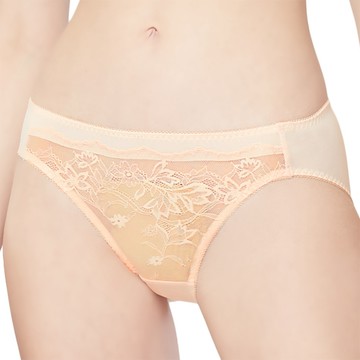 SWEAR 思薇爾 花舞耀影系列 M-XL 蕾絲 低腰 三角 女內褲 (粉雲膚)