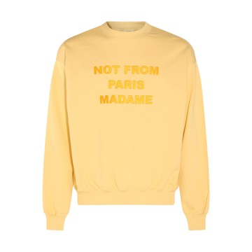 Drole De Monsieur - Light Yellow Cotton Sweatshirt