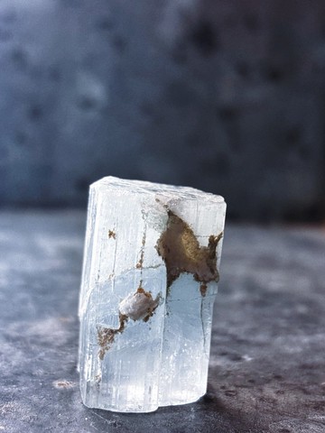 巴基斯坦 海藍寶 共生 原礦原石 喉輪