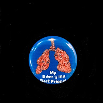 手繪插畫小胸章小徽章別針 | 器官好友~肺~好姊妹