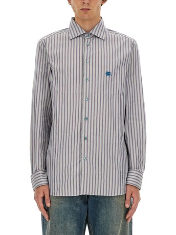etro pegasus logo shirt