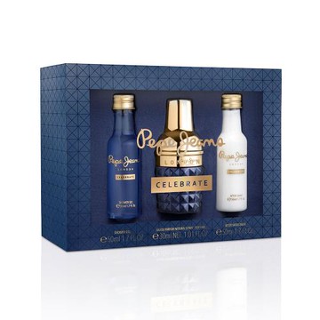 Pepe Jeans London 狂歡派對淡香精尊貴禮盒(珍藏版)-淡香精30ml+鬍後乳50ml+沐浴膠50ml