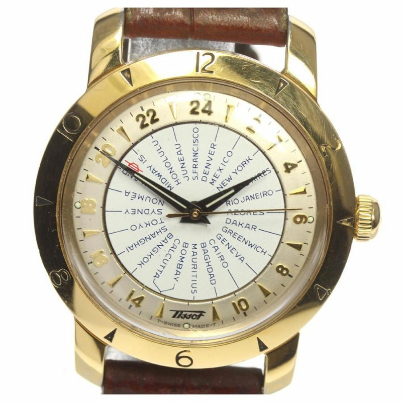 ☆訳あり品 保付き【TISSOT】ティソ ナビゲーター ワールドタイム 2200 