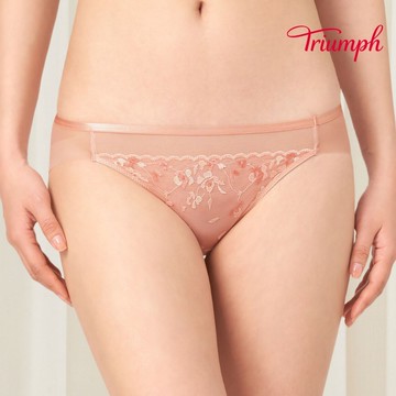 黛安芬-Premium歡沁系列 低腰三角內褲 M-EL 淡粉｜74R6982 WJ