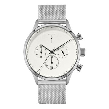 TYLOR 時尚原動力三眼腕錶-銀