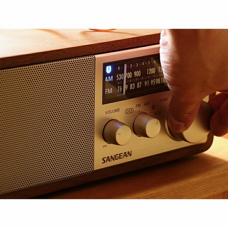 SANGEAN Bluetoothスピーカー ウォールナット WR-302（Amazon.co