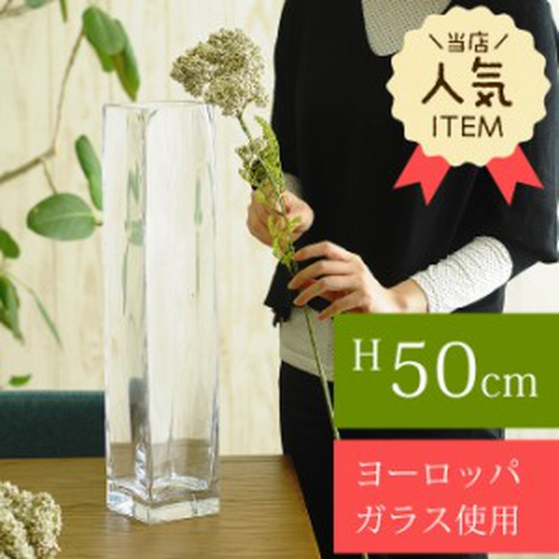 ガラス花瓶 Euroグラス スクエア 10cm角 高さ50cm フラワーベース 大きな 北欧 ヨーロッパ シンプル 花器 送 通販 Lineポイント最大1 0 Get Lineショッピング