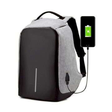 超大容量 筆電背包 後背包 防盜雙肩背包 可USB充電 防水 隱藏拉鍊 防盜後背包 運動背包 雙肩包韓版學生書包【Z90213】