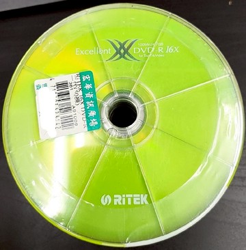 Ritek Excellent DVD-R光碟片/4.7GB/120min(50片)(現貨)