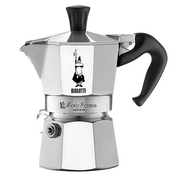 Bialetti 拜雷提 經典摩卡壺 免插電 可直火 瓦斯爐 登山爐 露營咖啡壺  銀色  1盒