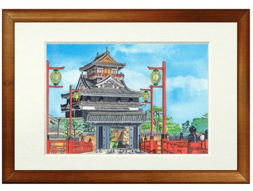 世界僅此一件的畫作：水彩原畫「清洲城」