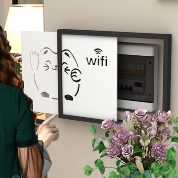 電表箱裝飾畫多媒體遮擋箱配電箱裝飾畫電閘盒電源開關遮擋免打孔