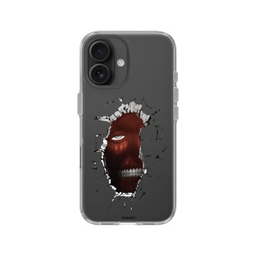 iPhone 16 Clear Case（相機按鈕） 透明 - 進擊的巨人 Attack On Titan - S2&S3 - 城牆巨人