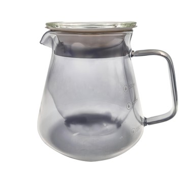 晨瑞軒有限公司 玻璃咖啡壺 500ml  CAKN0171M 煙燻黑  1個