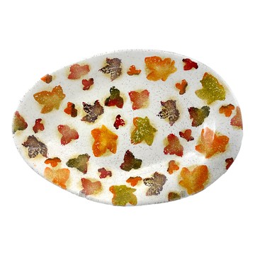 Modigliani 義大利陶 秋季河岸系列 造型盤  1個  24 x 16 x 3.5cm