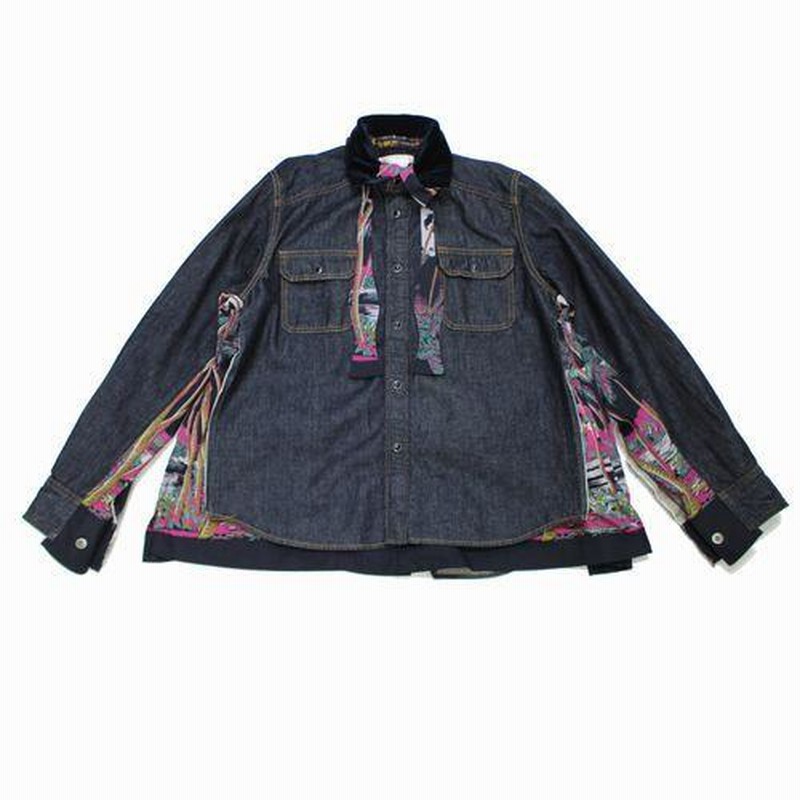Sacai × Sun Surfレイヤードデニムシャツ 人気ドメスティックブランドとアメカジのコラボ【Sun Surf×SACAI