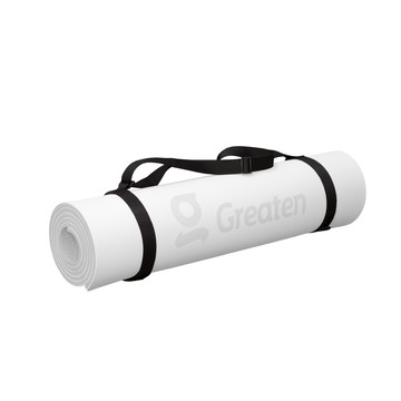 Greaten 極騰 可調式瑜珈墊背帶(黑) 可調節 隨行帶 便攜  ONE SIZE  1入