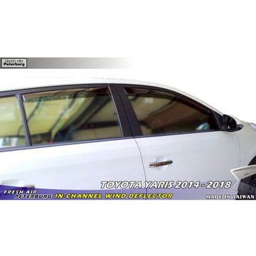 豐田小鴨晴雨窗 TOYOTA YARIS 2014/10~2018/5月【短截款】比德堡崁入式晴雨窗