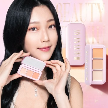 MKUP 美咖 美肌修修三色遮瑕盤 3.3G