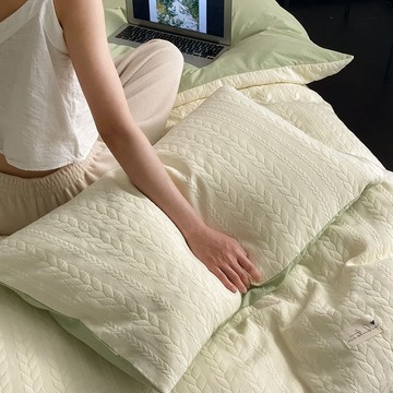 枕頭套 枕套 【1.6萬人好評】高顔值ins小清新簡約枕套單衹純色枕頭套家用單人枕芯隔離套一對1 SNPK