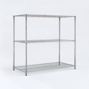 aaa耐重鐵力士 超重型三層電鍍置物架 120x60x120cm - 鉻色
